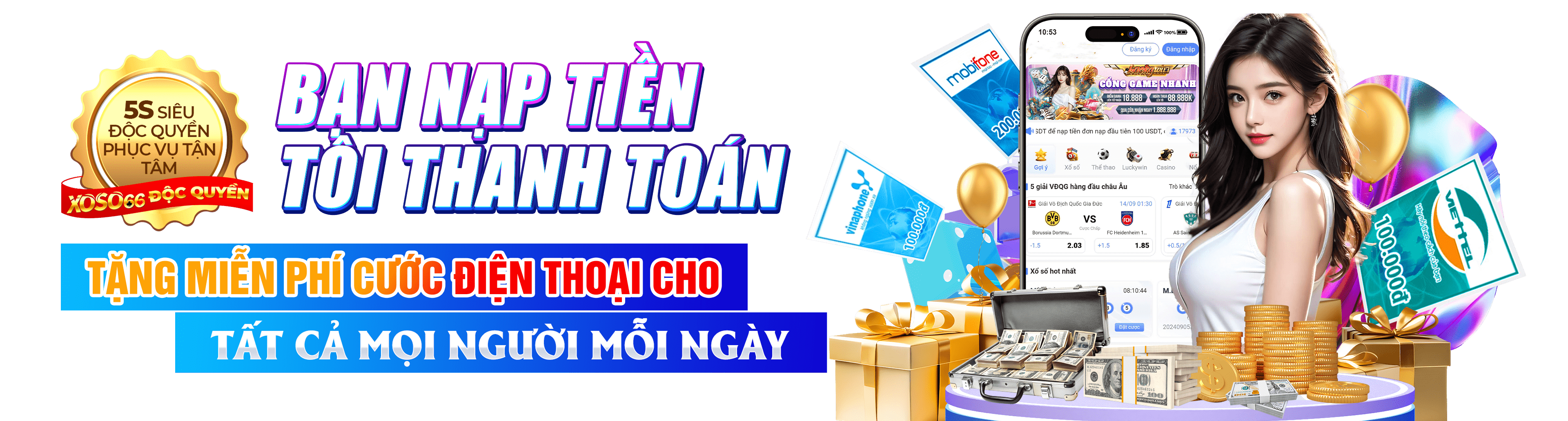 Hình ảnh quảng cáo của ko66 hiển thị nền tảng và các lợi ích