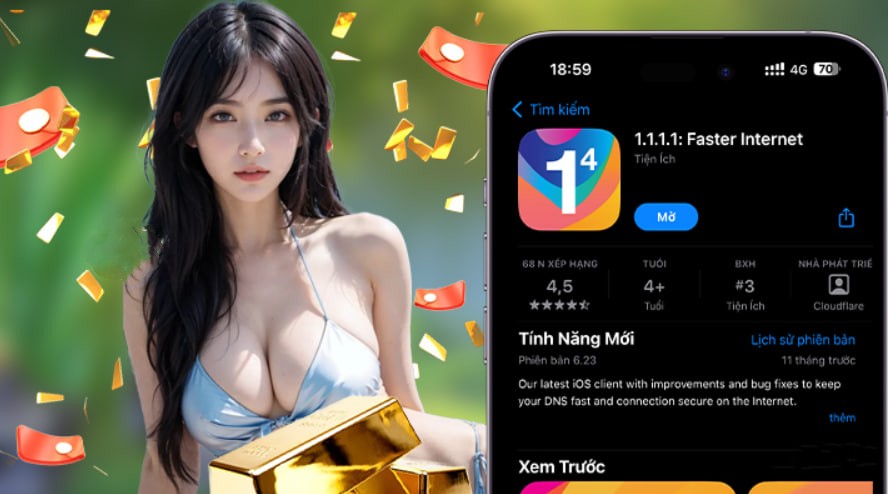 Hình ảnh quảng cáo của ko66 hiển thị nền tảng và các lợi ích